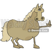 17614-pissed-brown-horse-flipping-off-a-farmer-after-not-being-fed-his-oats-clipart-illustration-by-dennis-cox-at-wackystock
