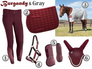 burgandy-gray-equestrian-products